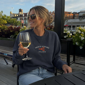 PEI CENTER LOBSTER EMBROIDERED CREW