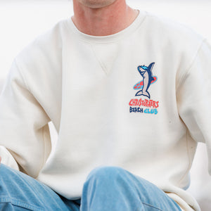 CHRISTOPHER'S BEACH CLUB SHARKY CREWNECK