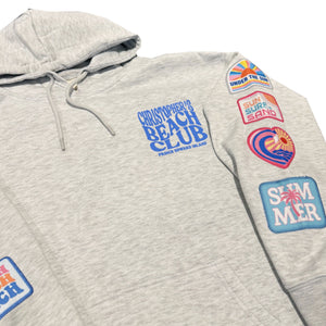 CHRISTOPHER'S BEACH CLUB SURF WASH HOODIE W/PATCHES