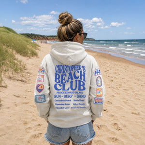 CHRISTOPHER'S BEACH CLUB SURF WASH HOODIE W/PATCHES
