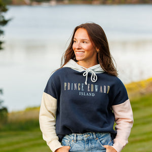 PEI COLOURBLOCK CROP HOODY